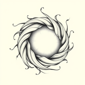 Feminine Wormhole Tattoo