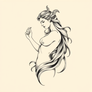 Feminine Zeus Tattoo