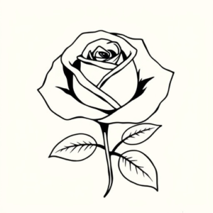 feminine, delicate, Rose suspended mid-air with petals orbiting around it.