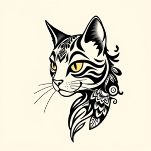 Filipino Cat Tattoo
