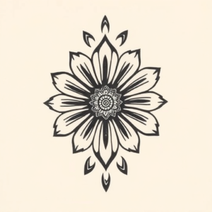 Filipino Daisy Tattoo