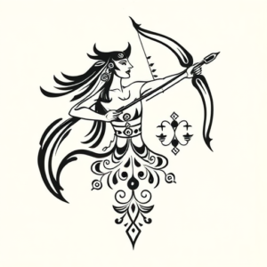 Filipino Sagittarius Tattoo