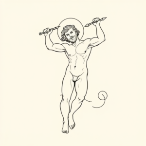 Fine Line Apollo Tattoo