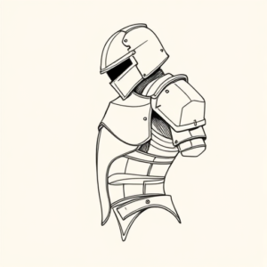 Fine Line Armor Tattoo