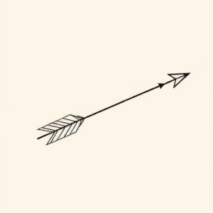 Fine Line Arrow Tattoo