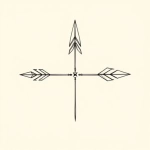 Fine Line Arrowhead Tattoo
