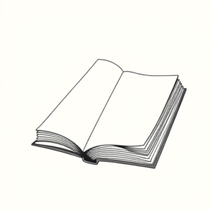 Fine Line Book Tattoo