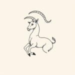 Fine Line Capricorn Tattoo