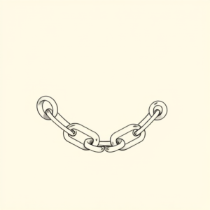 Fine Line Chain Tattoo