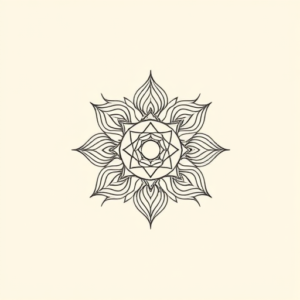Fine Line Chakra Tattoo