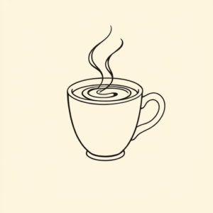 Fine Line Coffee Tattoo