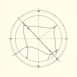 Fine Line Coordinates Tattoo