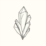 Fine Line Crystal Tattoo