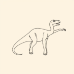 Fine Line Dinosaur Tattoo