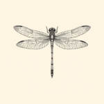 Fine Line Dragonfly Tattoo