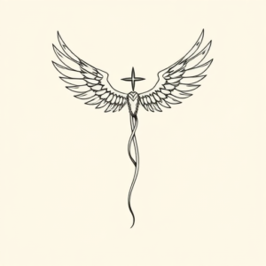 Fine Line Evangelion Tattoo