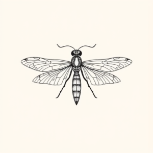 Fine Line Firefly Tattoo