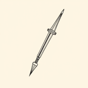 Fine Line Flail Tattoo