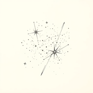 Fine Line Galaxy Tattoo