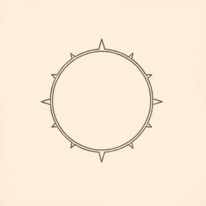 Fine Line Halo Tattoo