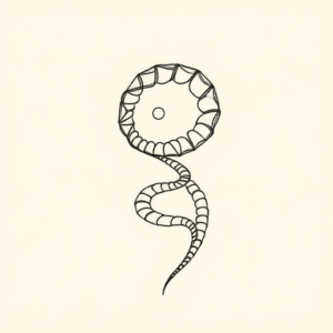 Fine Line Helix Tattoo