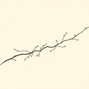 Fine Line Kintsugi Tattoo