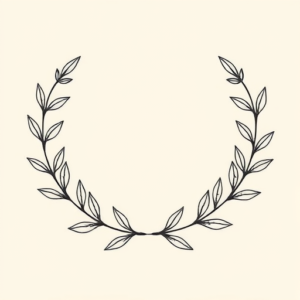 Fine Line Laurel Tattoo