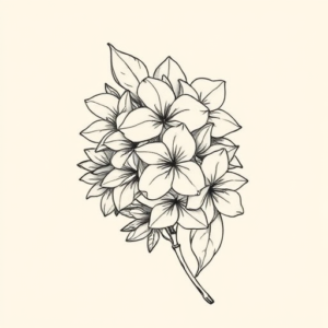 Fine Line Lilac Tattoo