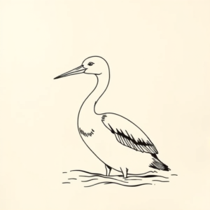 Fine Line Loon Tattoo