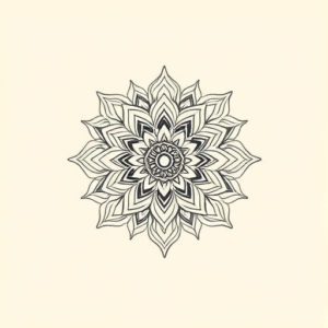 Fine Line Mandala Tattoo