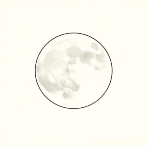 Fine Line Moon Tattoo