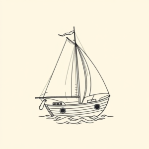 Fine Line Nautical Tattoo