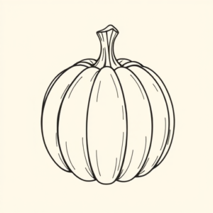 Fine Line Pumpkin Tattoo