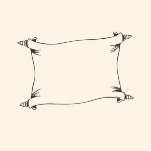 Fine Line Scroll Tattoo