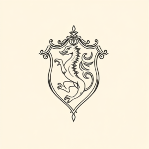 Fine Line Slytherin Tattoo