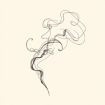 Fine Line Smoke Tattoo