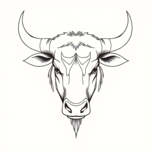 Fine Line Taurus Tattoo