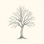 Fine Line Tree Tattoo