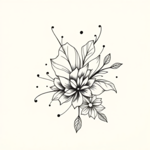 Fine Line Unalome Tattoo