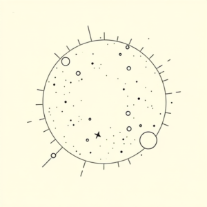 Fine Line Universe Tattoo