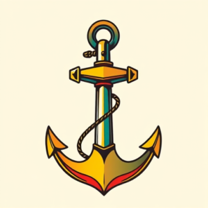 Flash Anchor Tattoo