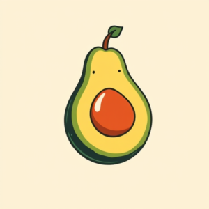 Flash Avocado Tattoo