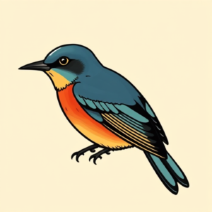 Flash Bluebird Tattoo