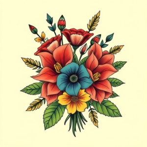 Flash Bouquet Tattoo