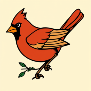 Flash Cardinal Tattoo