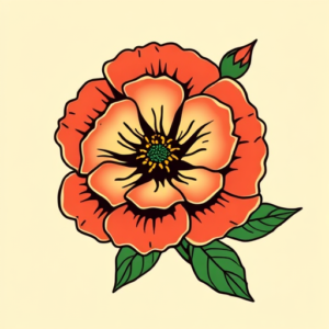 Flash Carnation Tattoo