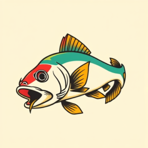 Flash Catfish Tattoo