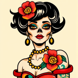 Flash Catrina Tattoo