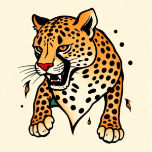 Flash Cheetah Tattoo