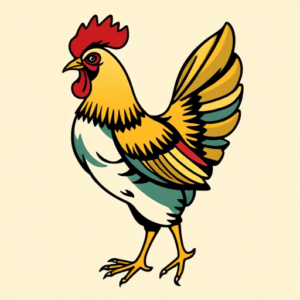 Flash Chicken Tattoo